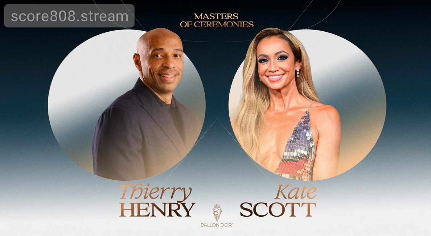 Thierry Henry and Kate Scott to Host Ballon d’Or