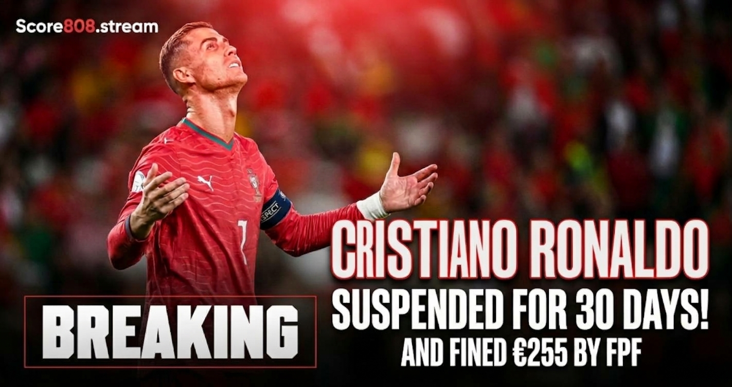 Cristiano Ronaldo Handed 30-Day Portugal Ban