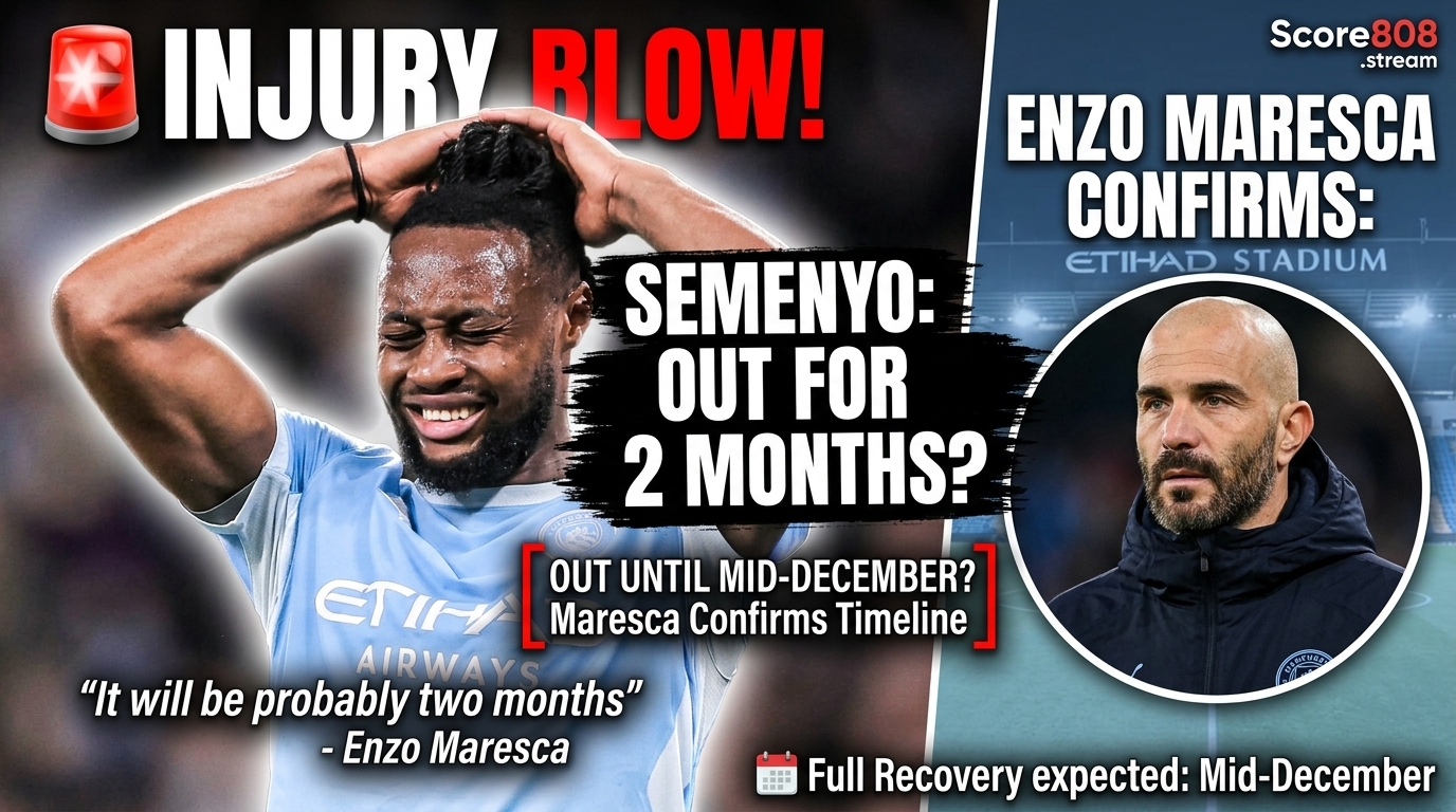 Antoine Semenyo Injury: Man City Winger Out