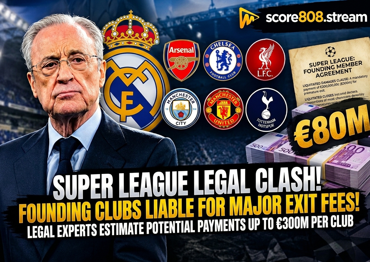 Real Madrid Seek €80m Super League Costs from Six Clubs