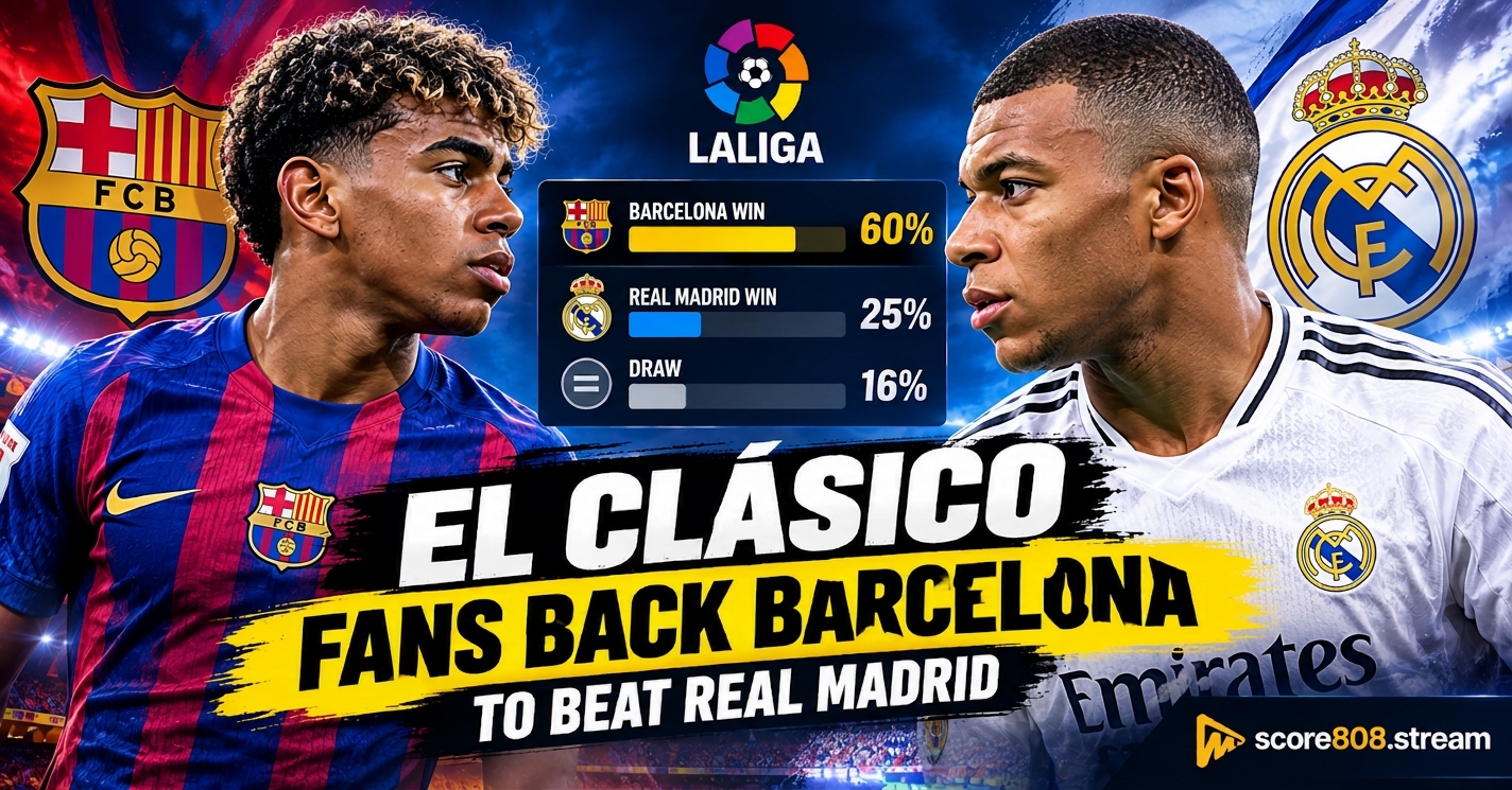 El Clásico Poll: 60% Back Barcelona Against Real Madrid