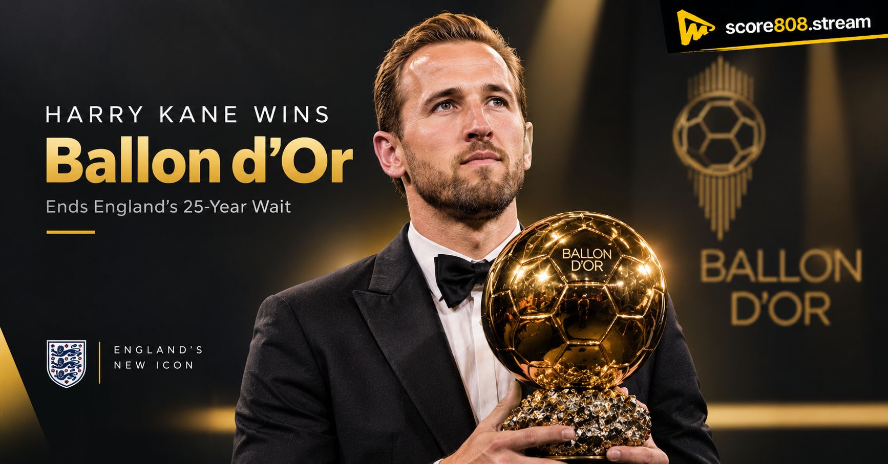 Harry Kane Wins 2026 Ballon d’Or After 73-Goal Season