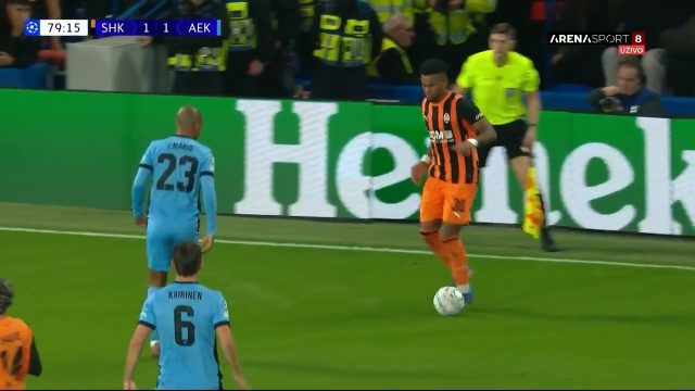 Shakhtar 2-1 AEK — Alberto Brignoli 80'