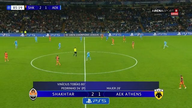 Shakhtar 3-1 AEK — Gleiker Mendoza 86'