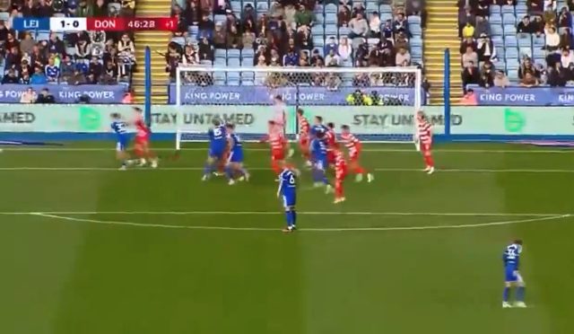 Leicester City 1-0 Doncaster Rovers — John Lundstram Volley 45+1'