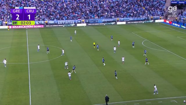 Grêmio 2-2 Cruzeiro — Kaio Jorge 48'