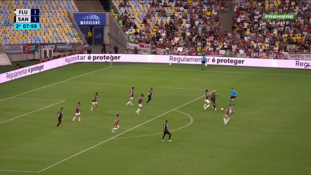 Fluminense 1-2 Santos — Philippe Coutinho 54'