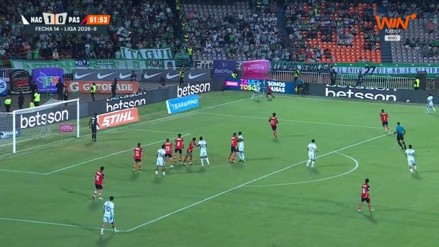 Atletico Nacional 2-0 Deportivo Pasto — José Escorcia 52'