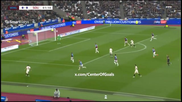 West Ham United 0-1 Southampton — Kuryu Matsuki 2'