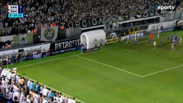 Santos 1-1 Bahia — Luan Peres 90+3'