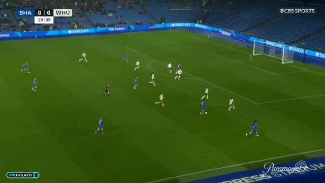 Brighton & Hove Albion WFC 1-0 West Ham United Women — Maisie Symonds 29'