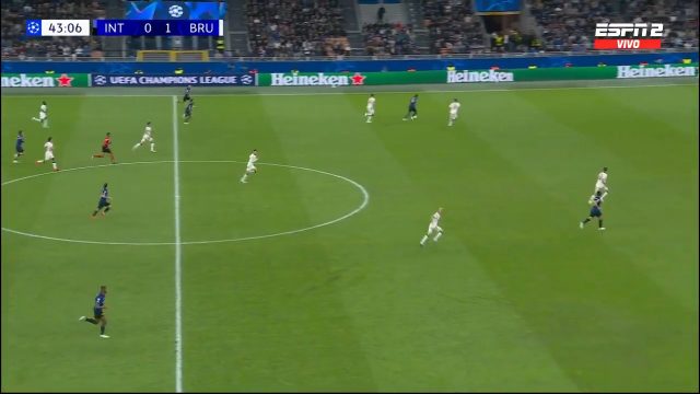 Inter Milan 1-1 Club Brugge — Lautaro Martinez 44'