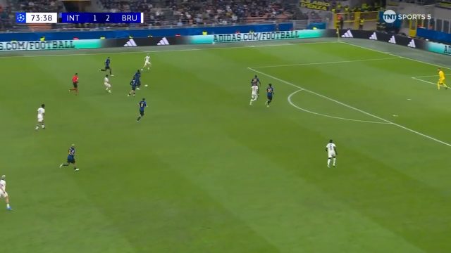 Inter Milan 1-3 Club Brugge — Nicolo Tresoldi hat-trick 74'