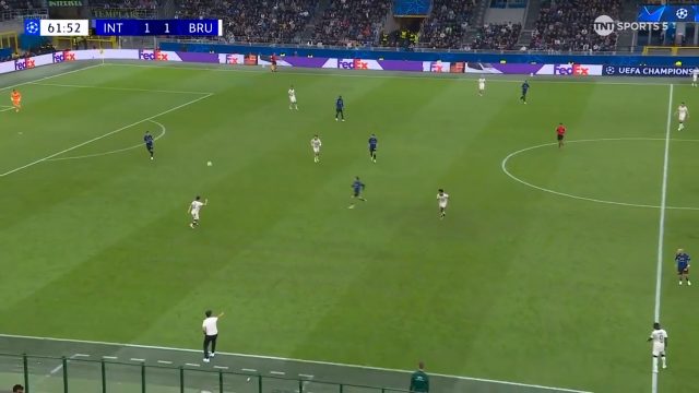 Inter Milan 1-2 Club Brugge — Nicolo Tresoldi 63'