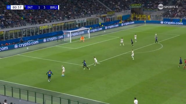 Inter Milan 2-3 Club Brugge — Lautaro Martinez 84'