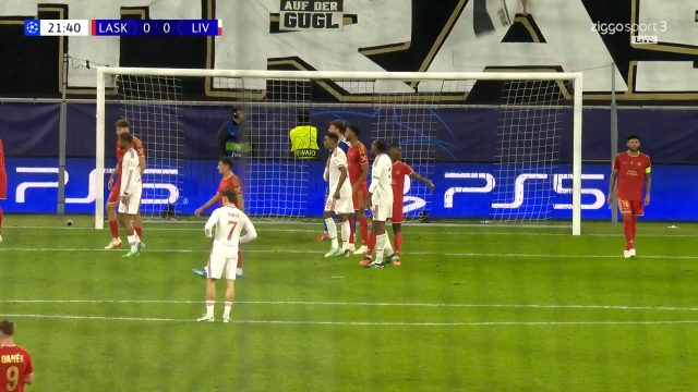 LASK 0-1 Liverpool — Ronald Araujo 22'